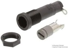 0031.1680, Shocksafe Fuseholder, 6.3 x 32 mm, Slotted Cap, 5 W / 20 A, Grey IP40