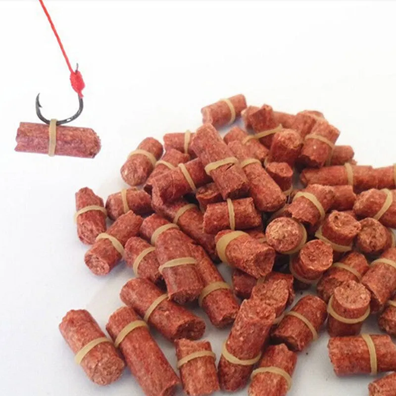 1 Bag 60-70 pcs Red Smell Grass Carp Baits Fishing Baits Fishing Lures