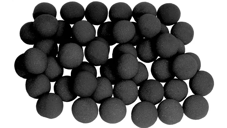 1 inch Super Soft Sponge Ball (Black) Bag of 50 from Magic