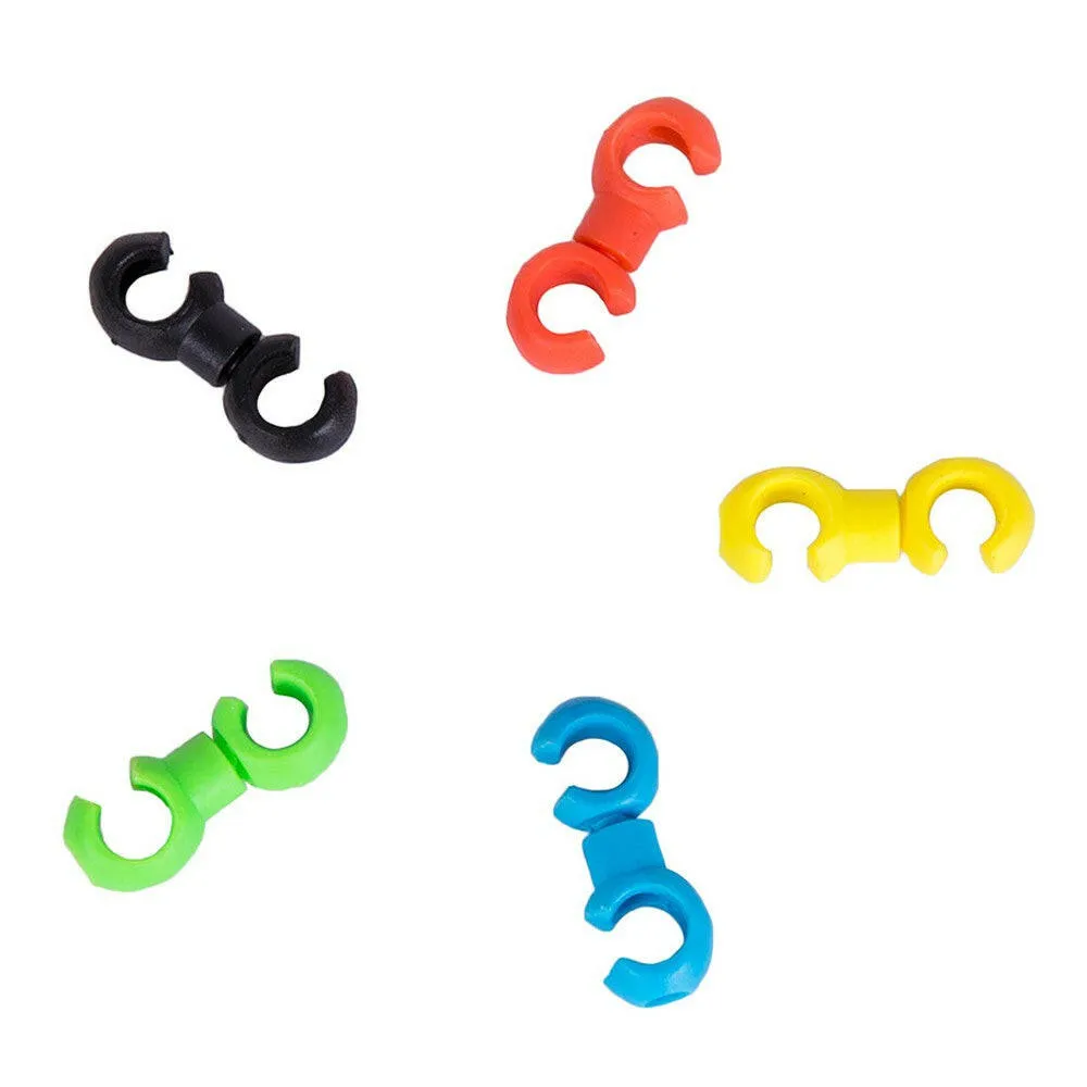 10Pcs Bicycle Cable Clips Rotating Hooks MTB Bike Derailleur Shift Cable Brake Cable Housing Fixing Holder Organizer