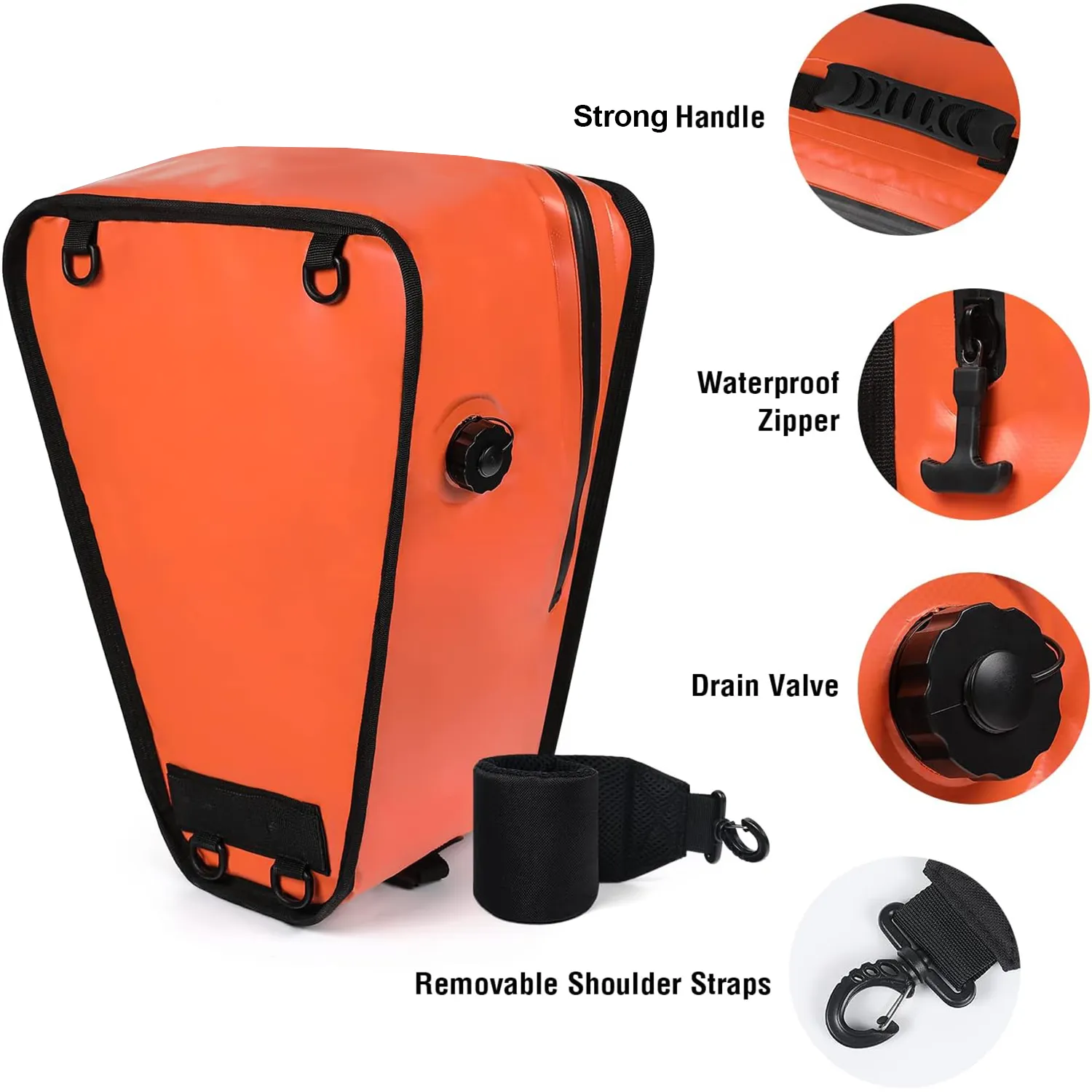 18'' Insulated Kayak Cooler Bag With Waterproof Zipper