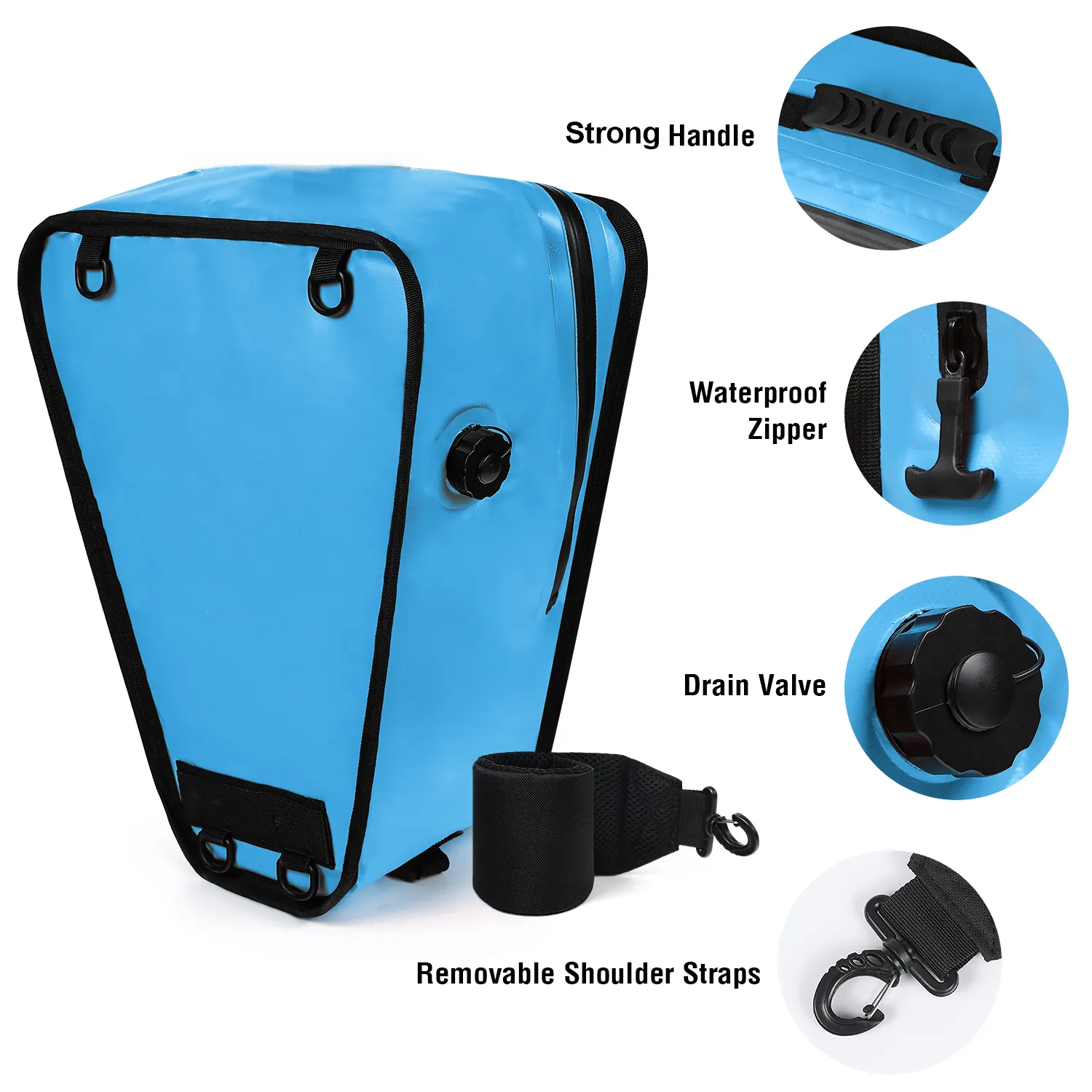 18'' Insulated Kayak Cooler Bag With Waterproof Zipper