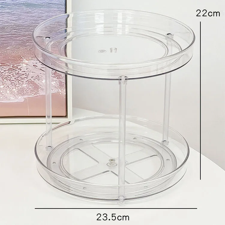 2 layer 360 Rotation Cabinet Turntable Organizer/Lazy Susan