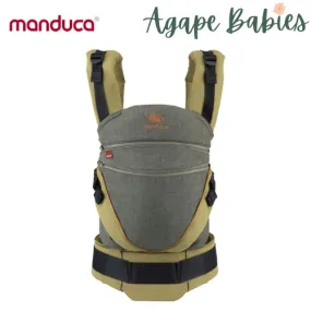 [3 Years Local Warranty] Manduca XT Organic Cotton  Baby & Toddler Carrier - Denim Olive Toffee