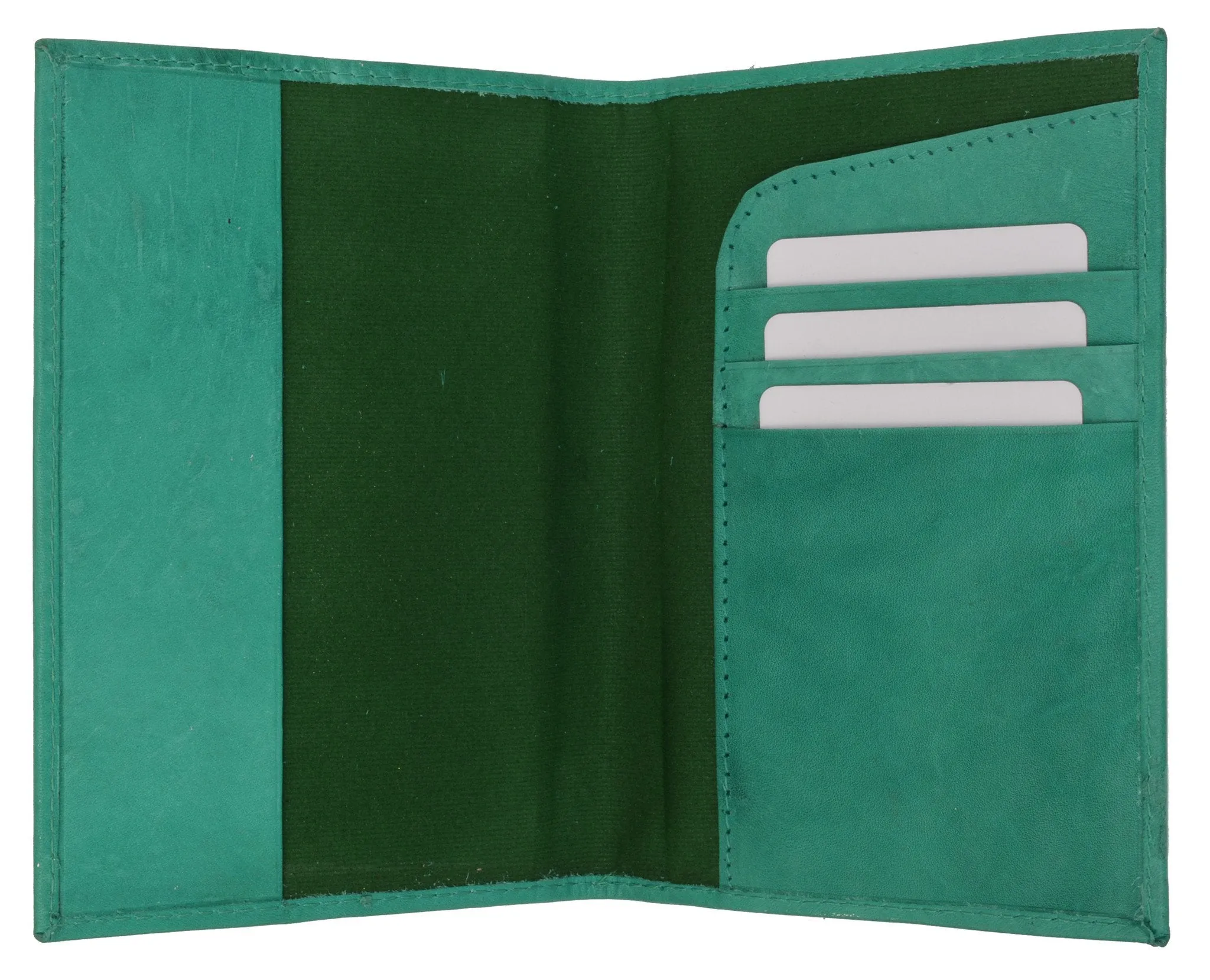 601CF IMPRINT/Leather Passport wallet with Card holder