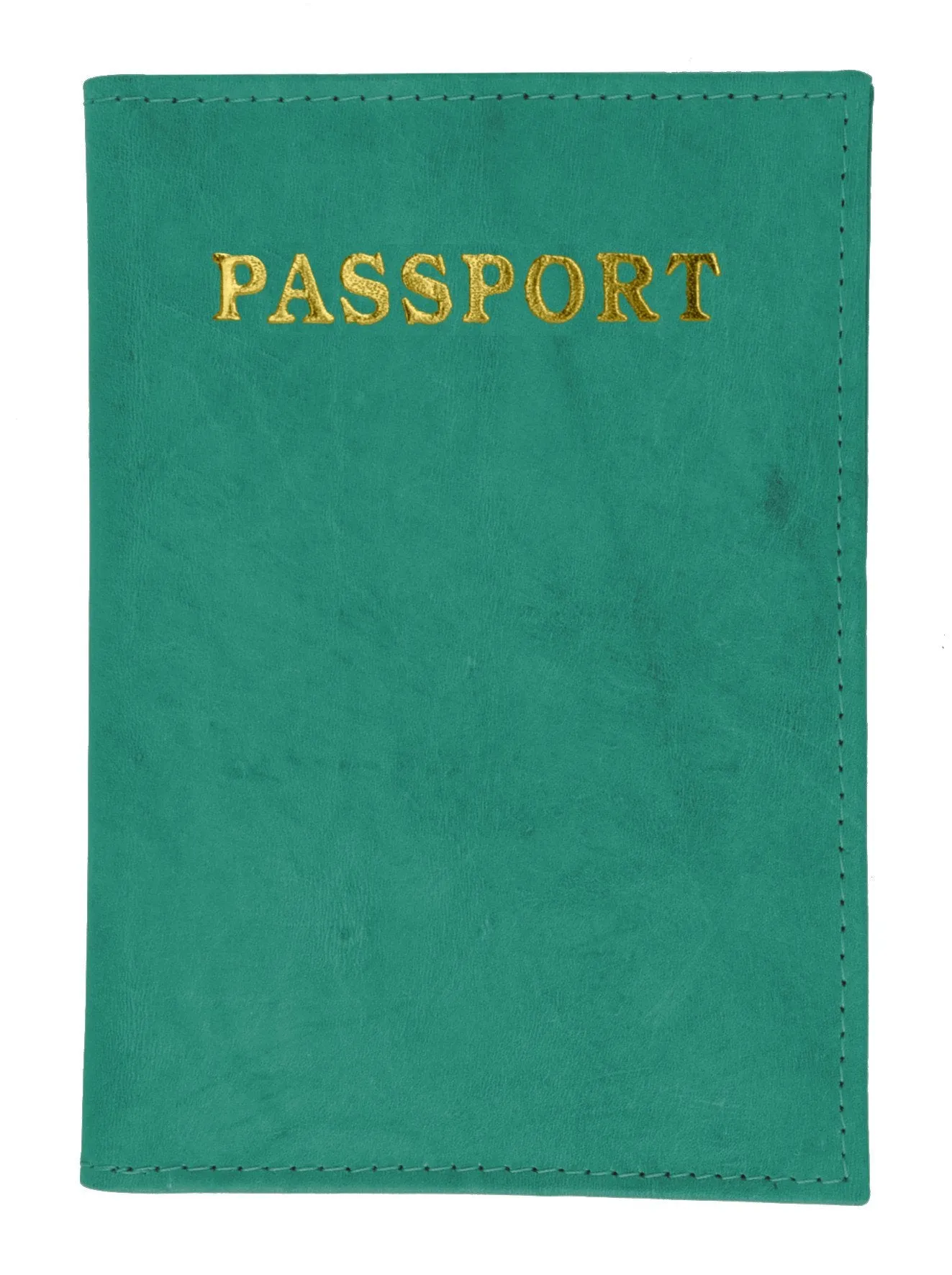 601CF IMPRINT/Leather Passport wallet with Card holder