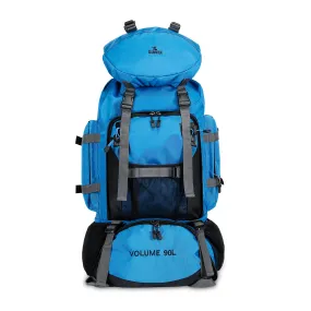 90 Litres Hiking Backpack - Spacious, Water-Resistant | For Travel & Outdoor Use | Sky Blue