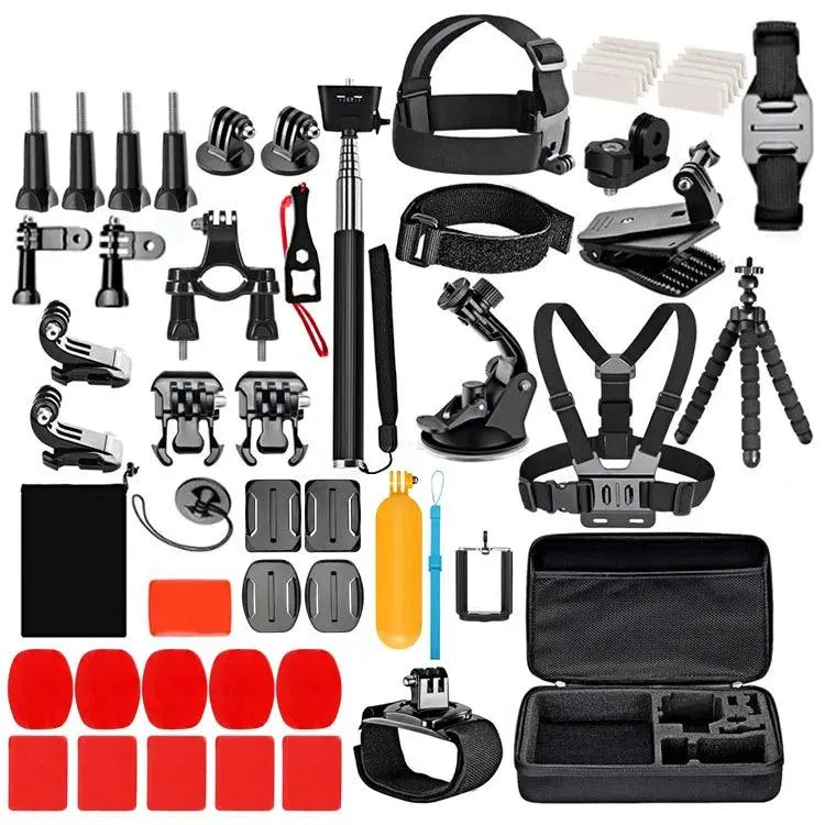 Action Camera Accessories Kit for GoPro Hero DJI AKASO APEMAN Campark SJCAM