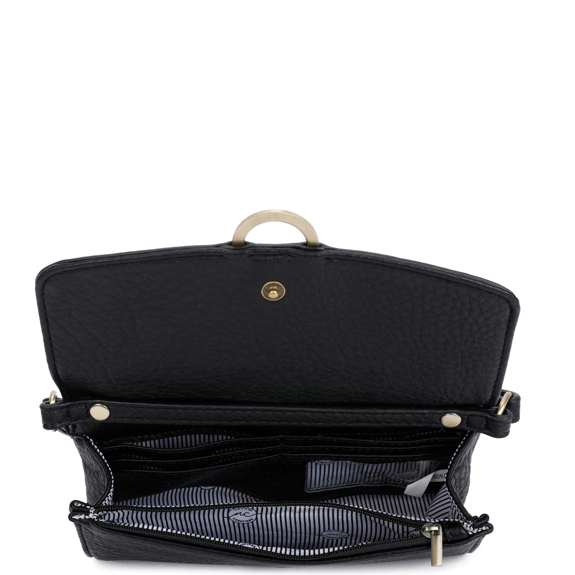 Agnes Wallet Crossbody - Black