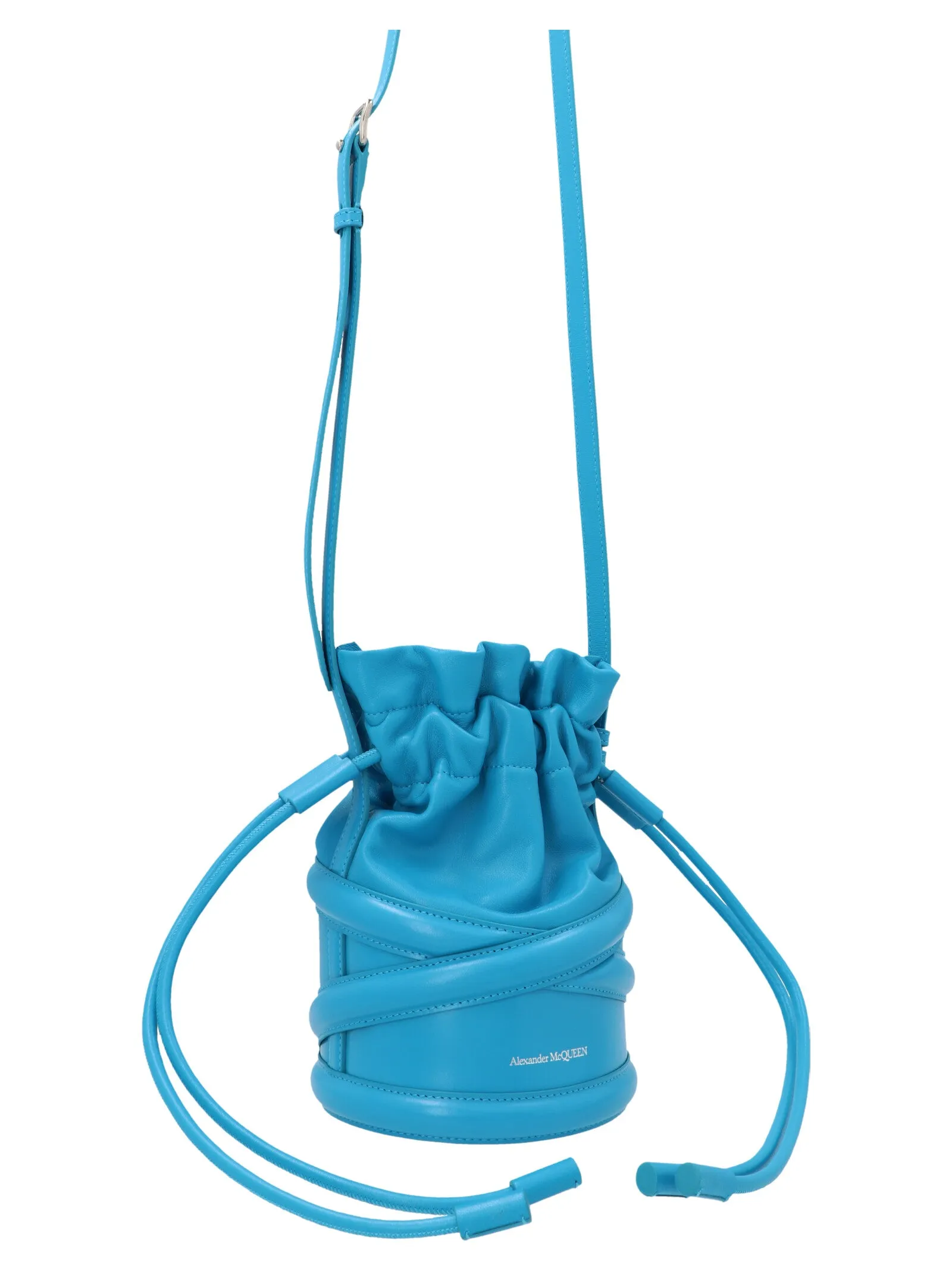 Alexander McQueen Logo Detailed Drawstring Bucket Bag