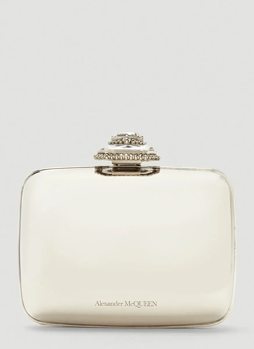 Alexander McQueen Mini Metallic Clutch Bag