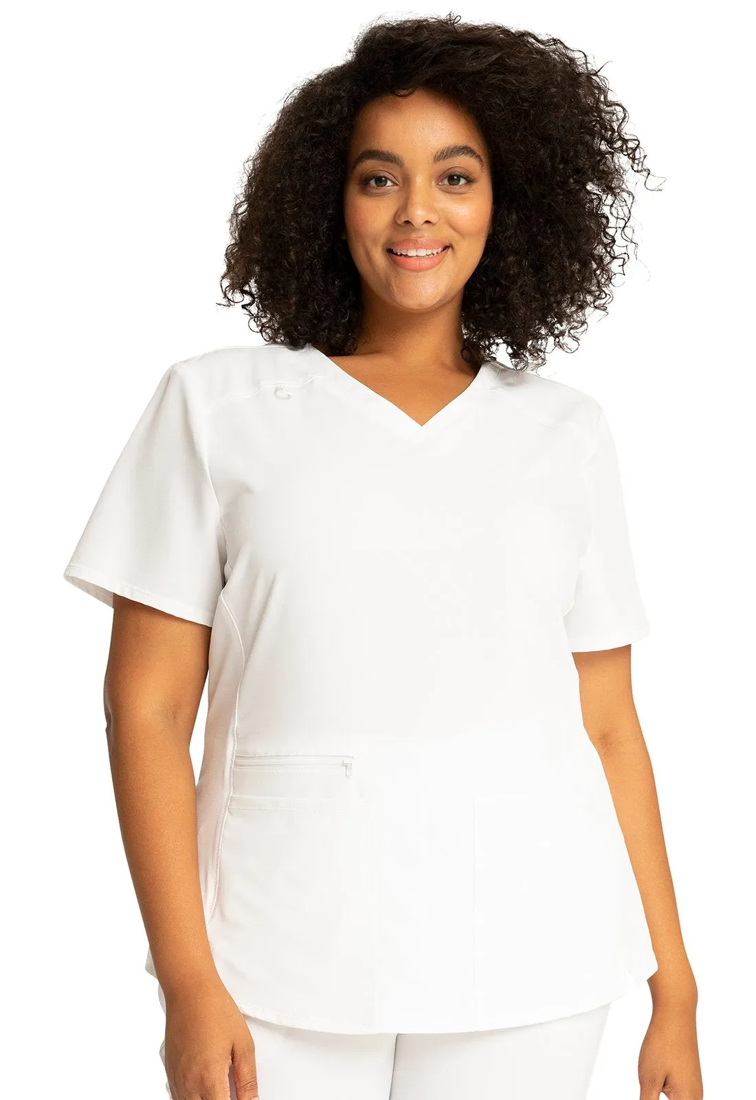 Allura V-Neck Shirttail Scrub Top CKA685