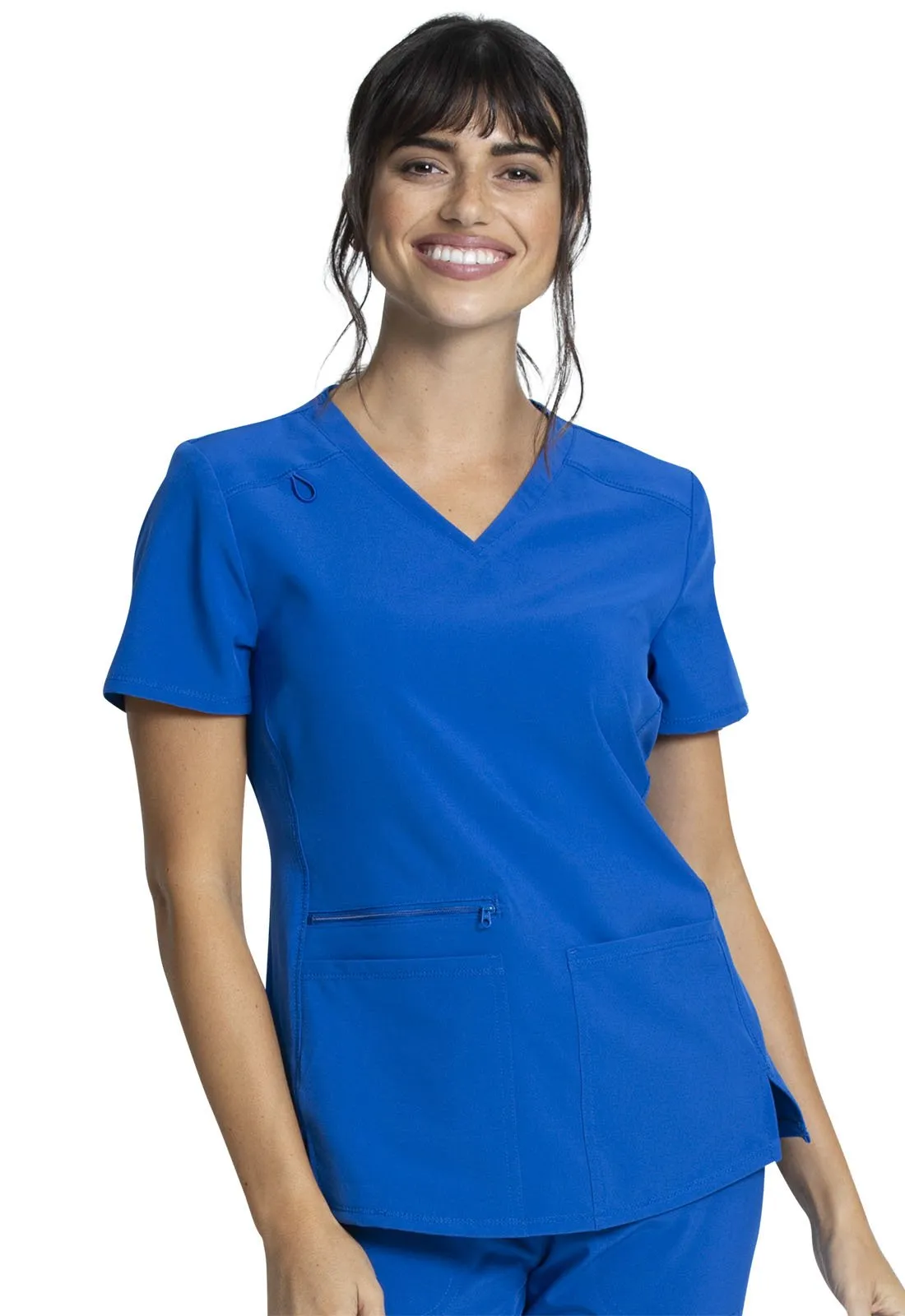 Allura V-Neck Shirttail Scrub Top CKA685