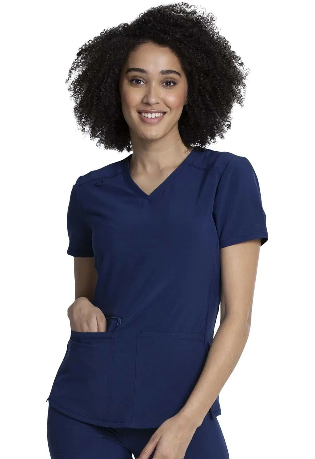 Allura V-Neck Shirttail Scrub Top CKA685