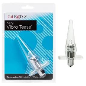 Anal Toys Mini Vibro Tease Vibrating Butt Plug - Clear