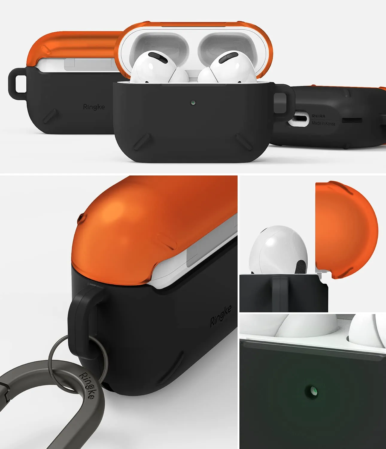 Apple AirPods Pro | Layered case - Orange & Black