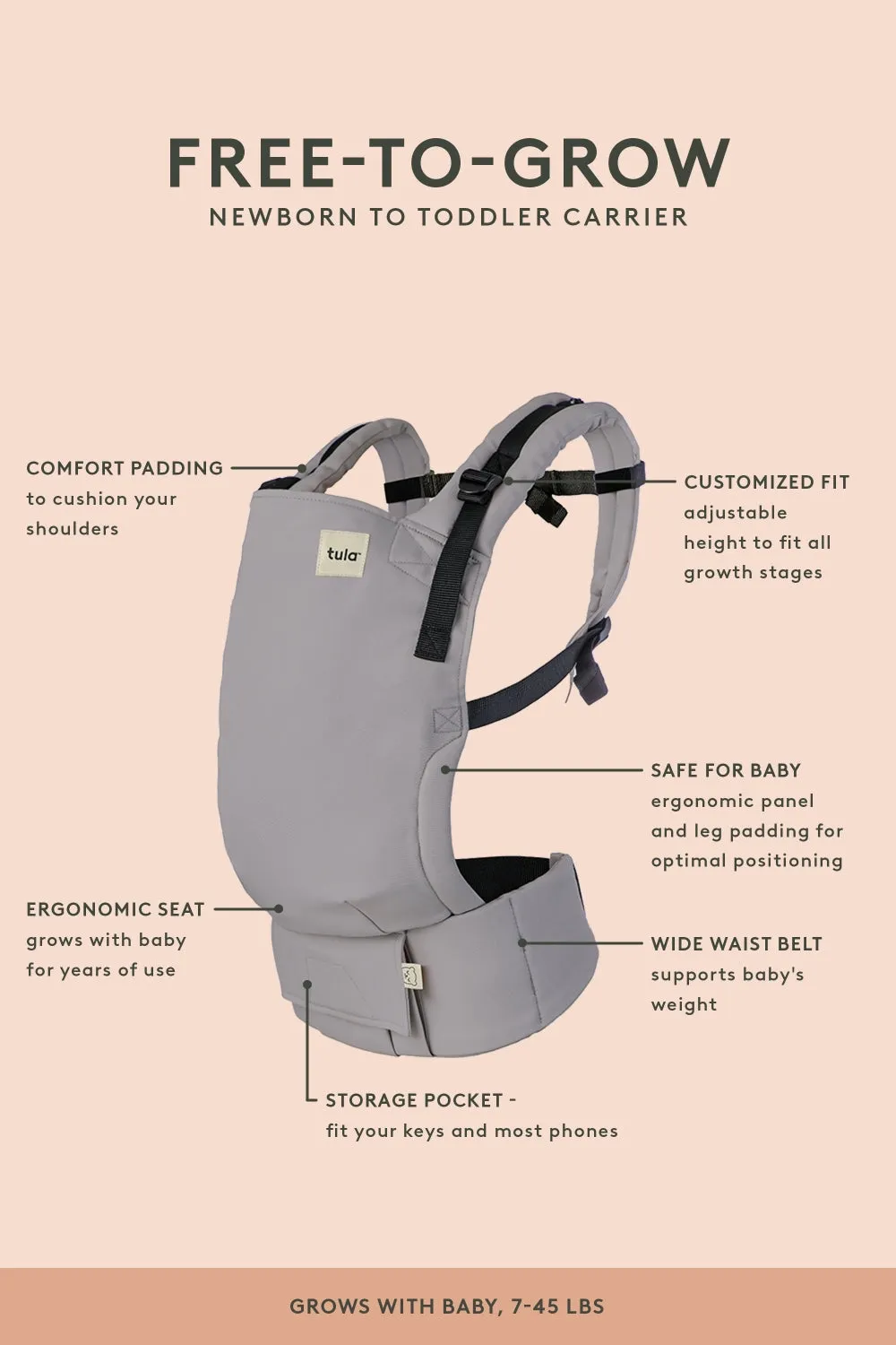 Aran Polar Lights - Signature Woven Free-to-Grow Baby Carrier