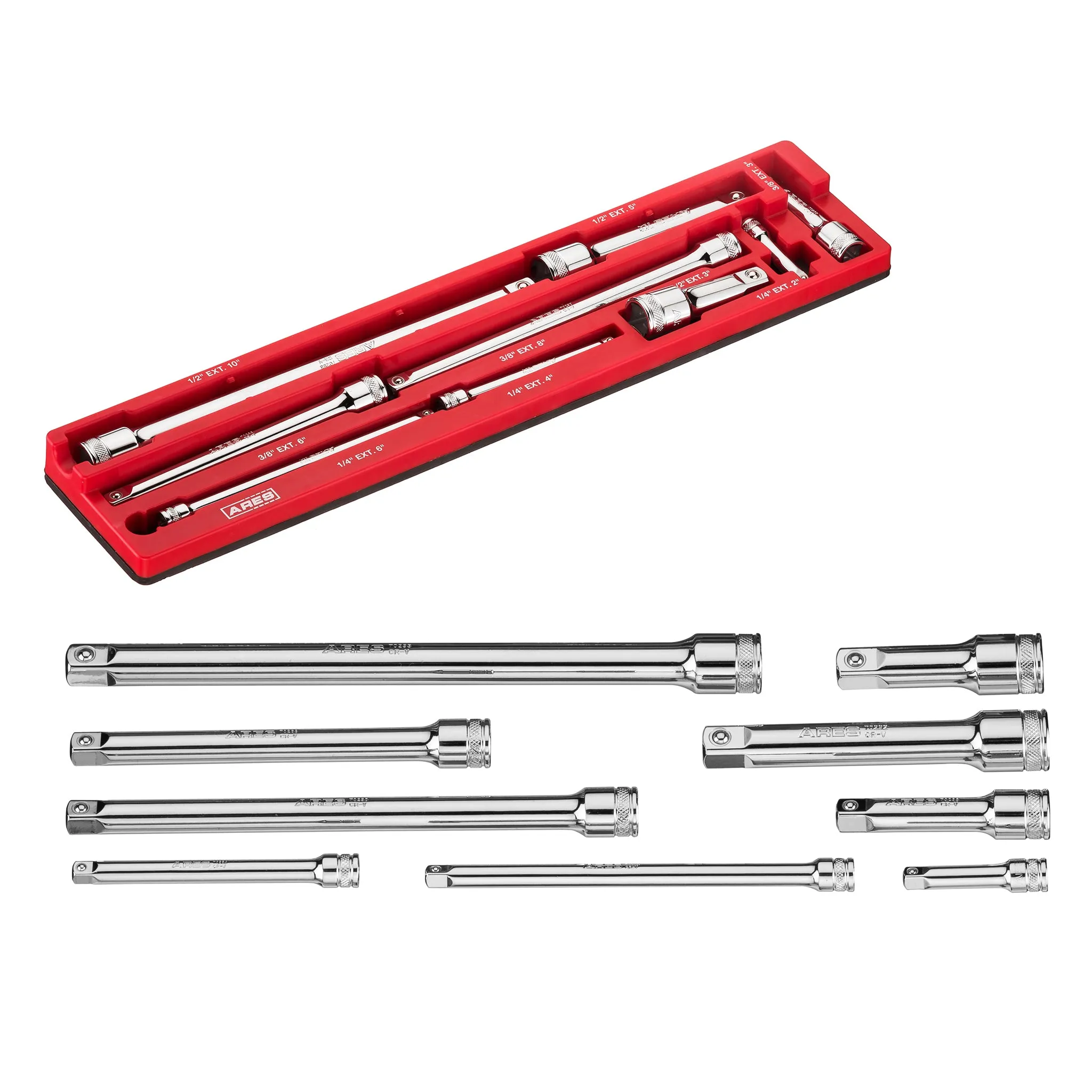 ARES 70753 - 9-Piece Extension Bar Set