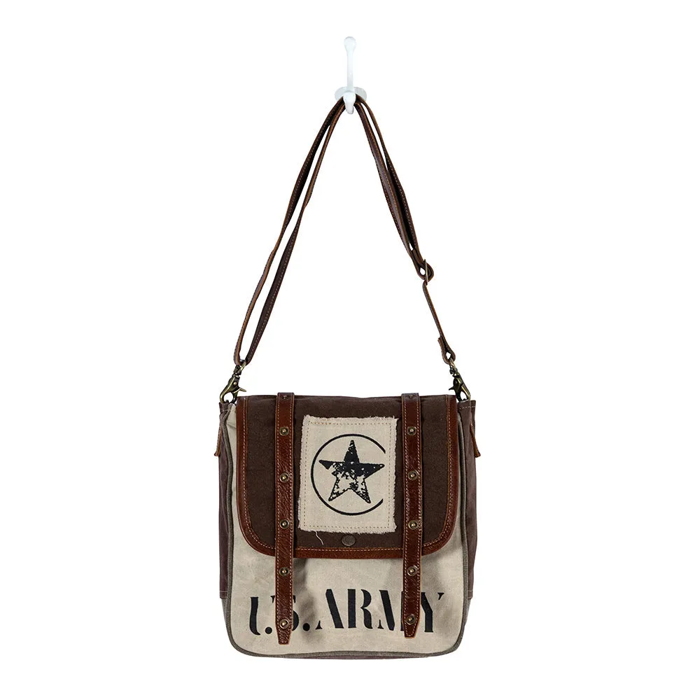 Army Motif Shoulder Bag