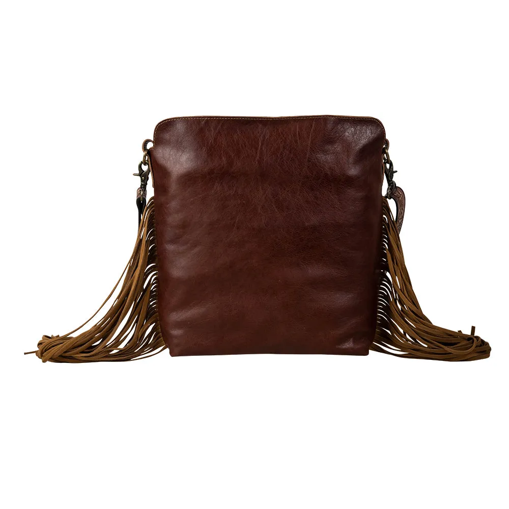 Artesia Way Fringed Hand-Tooled Bag