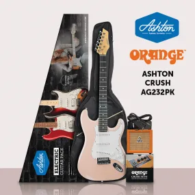 Ashton AG232PK Electric Guitar Pack w/ Crush Mini Amp