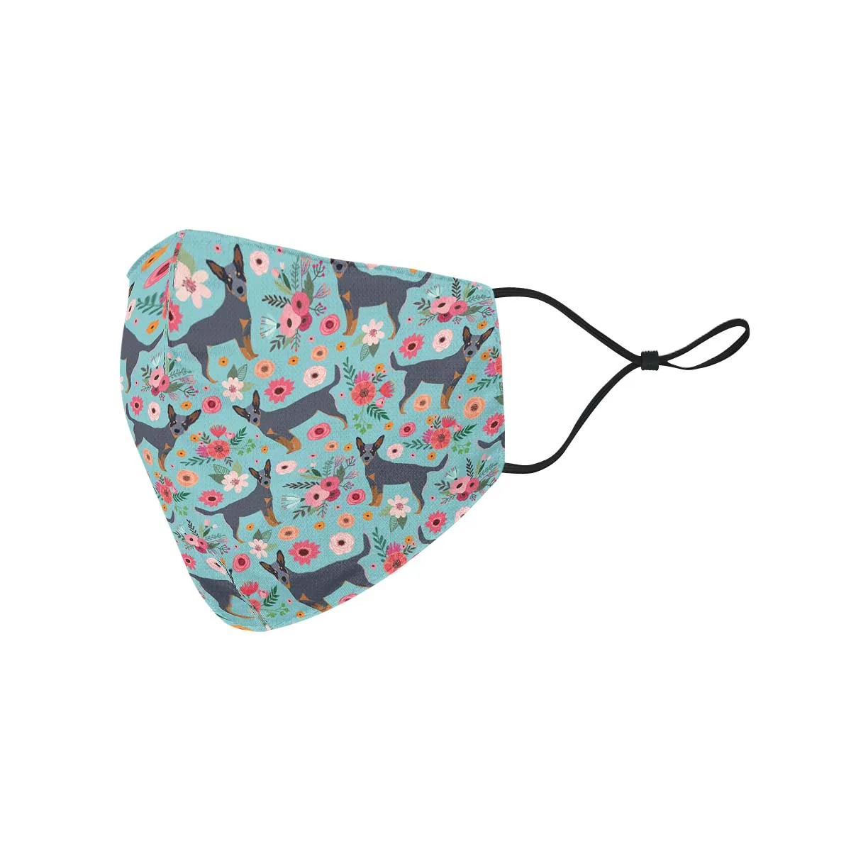 Australian Cattle Dog Flower Face Cover