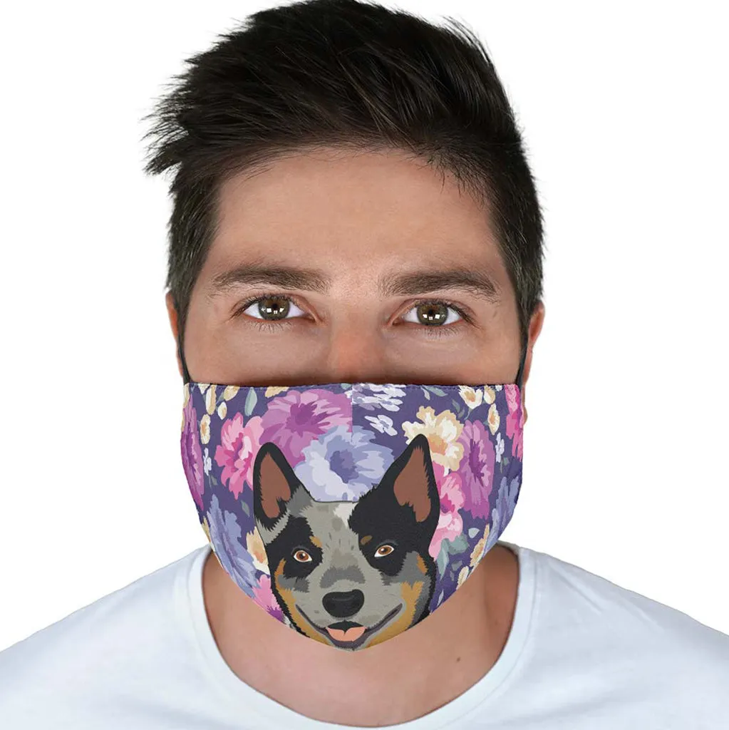 Australian Cattle Dog Portrait Face Cover