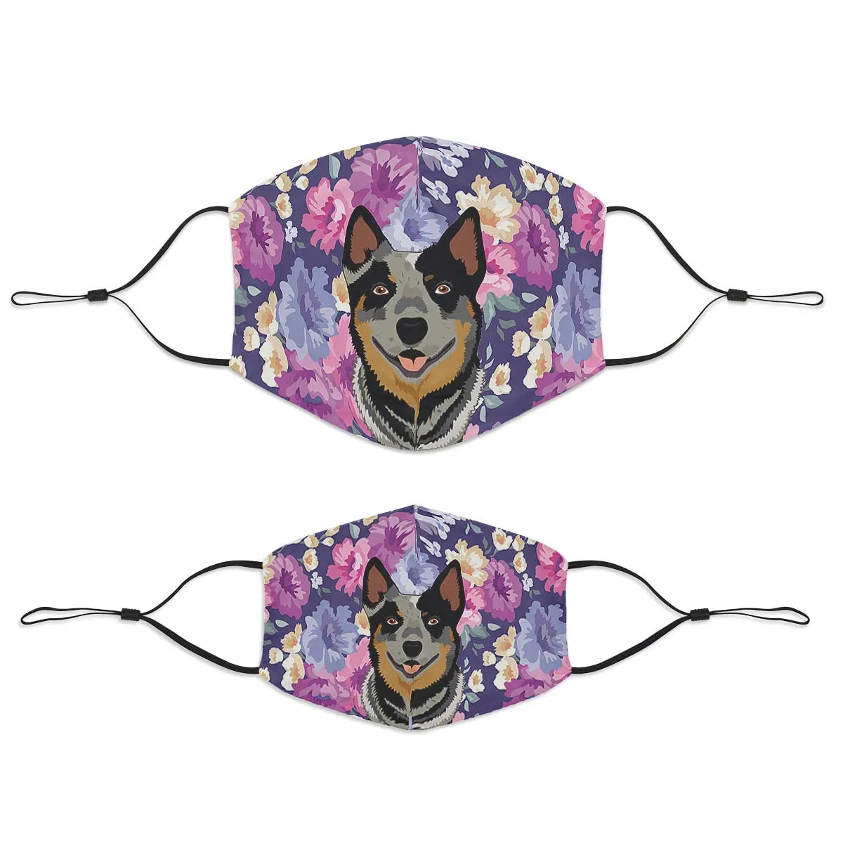 Australian Cattle Dog Portrait Face Cover