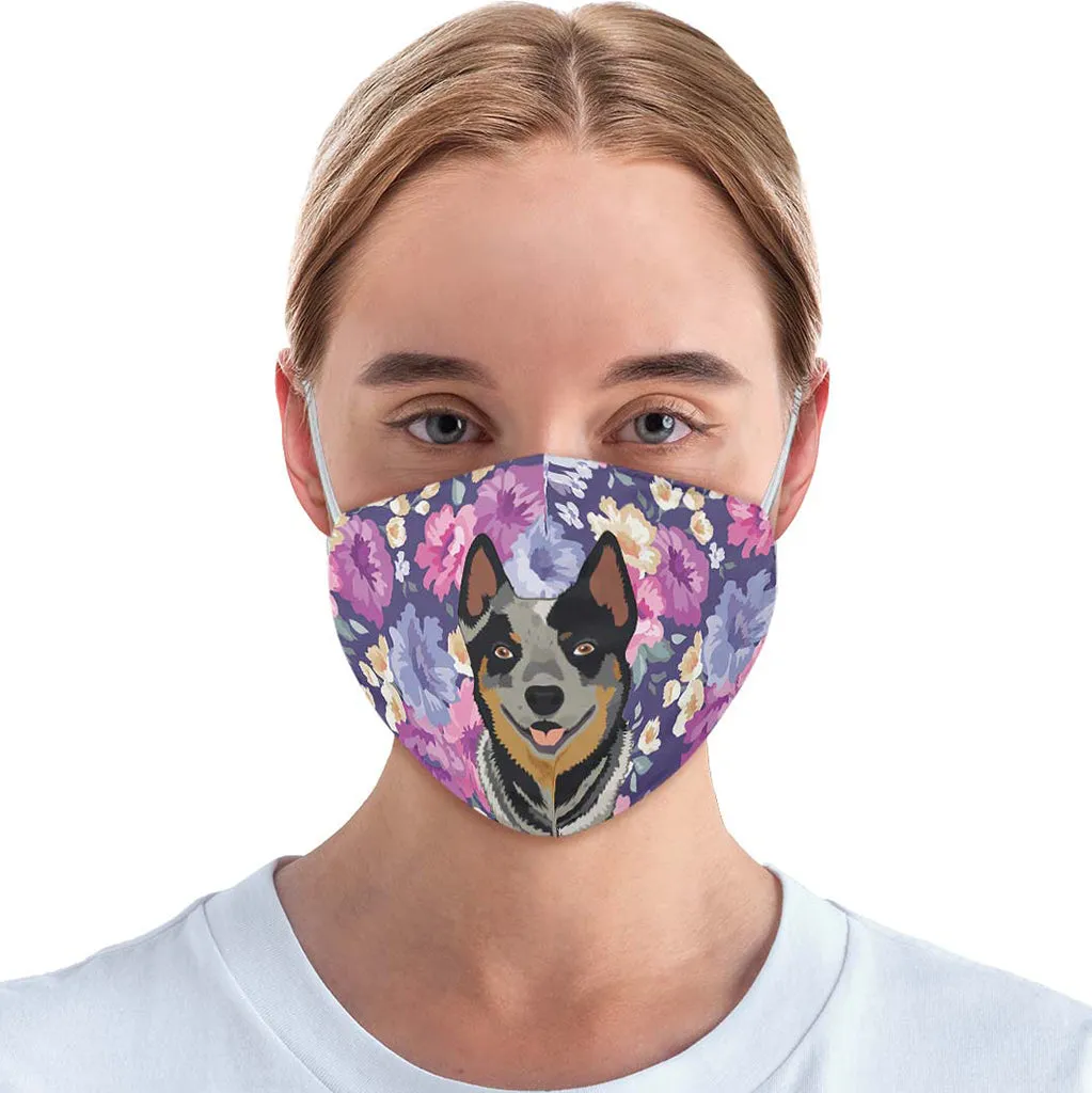 Australian Cattle Dog Portrait Face Cover