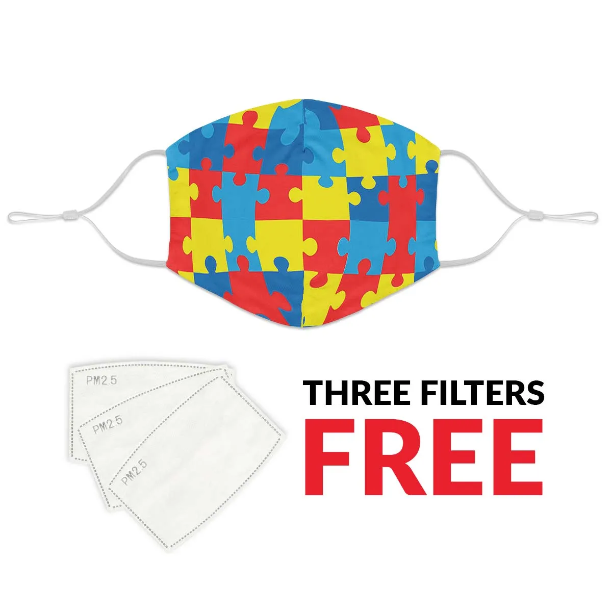 Autism Awareness Face Cover