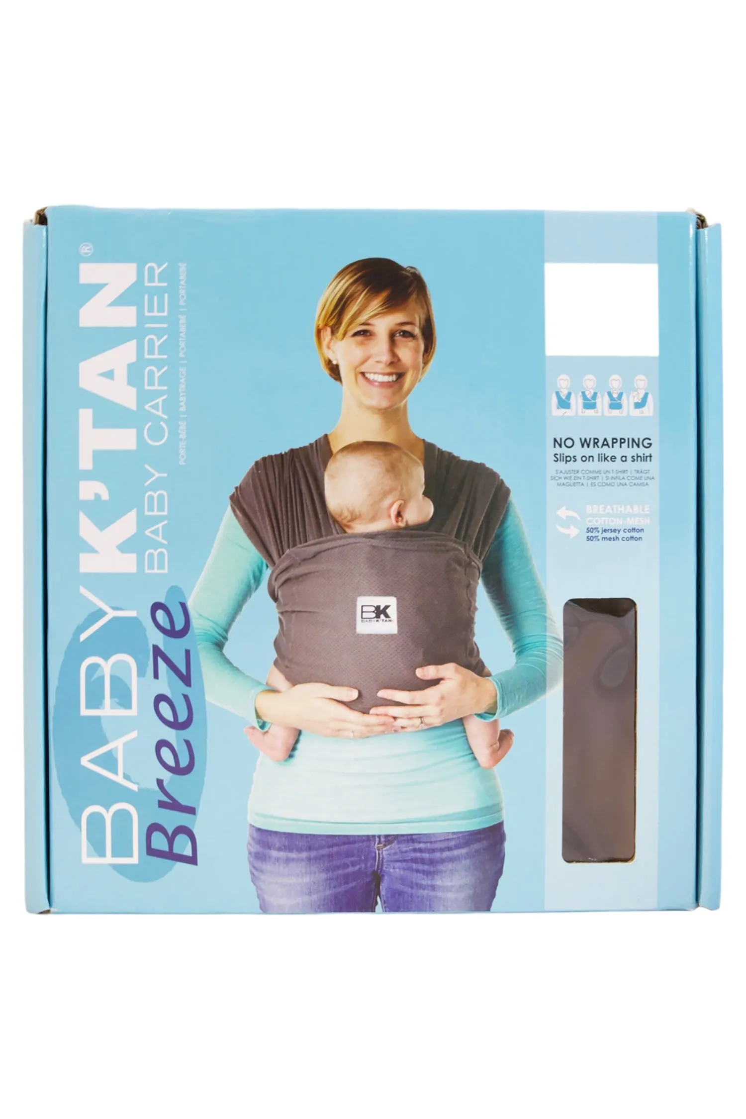 Baby K'tan Breeze Baby Carrier - Charcoal - XS