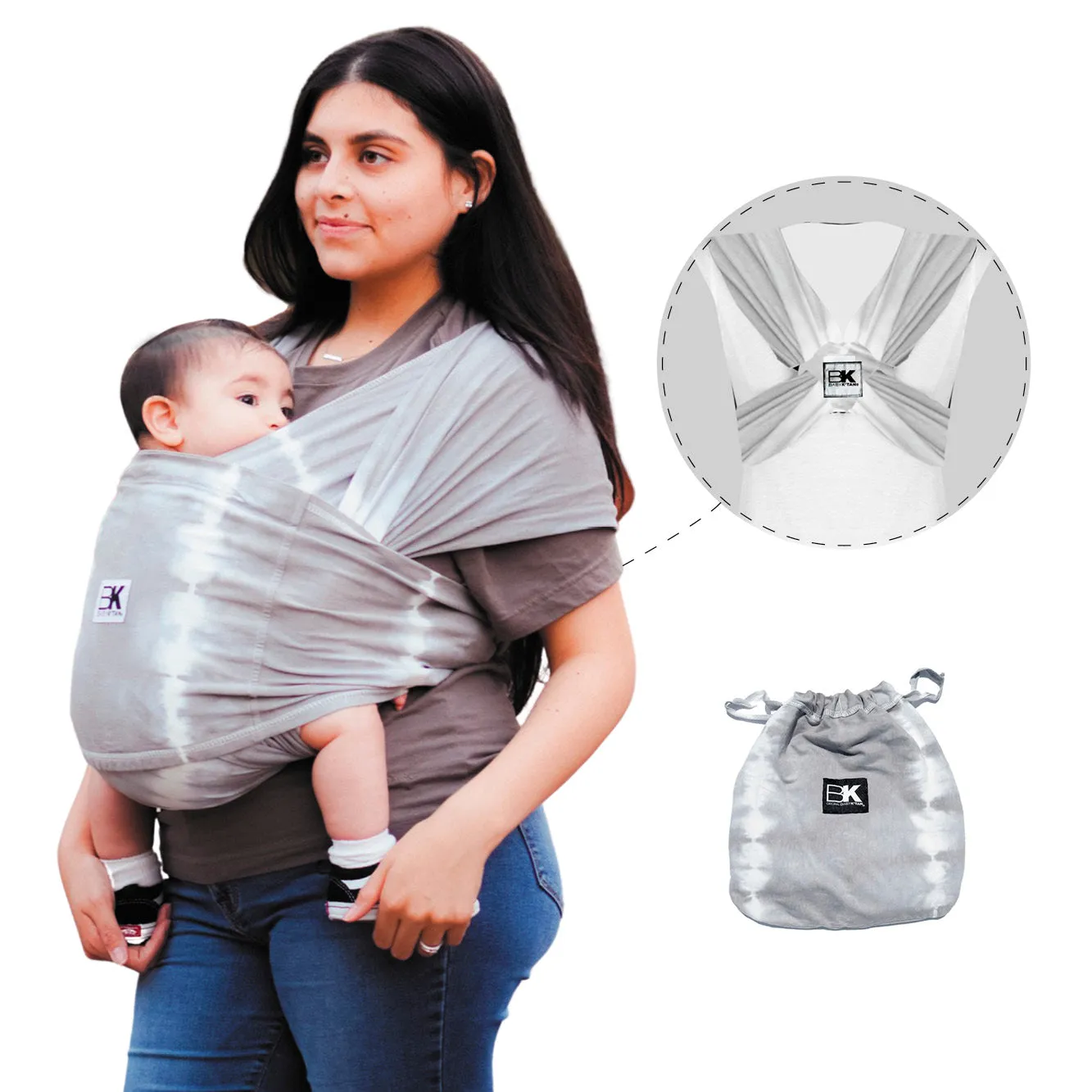 Baby K'tan Original Baby Carrier - Graphite Grey - XS