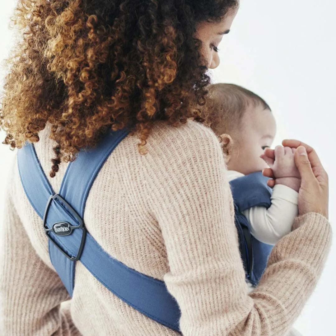 BabyBjorn Mini Woven Baby Carrier - Vintage Indigo