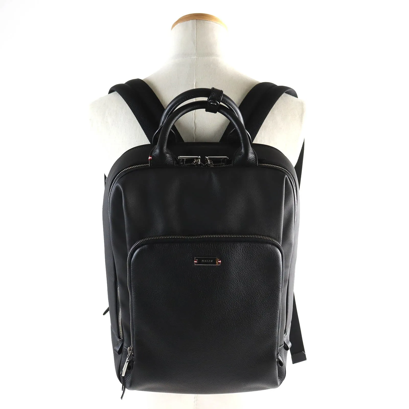 Bally VELTIO Coated Canvas Leather Backpack