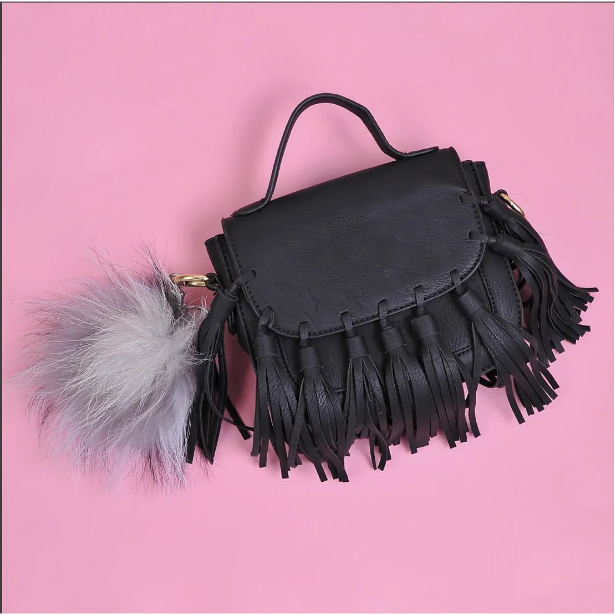 Bari Lynn Tassel Handbag