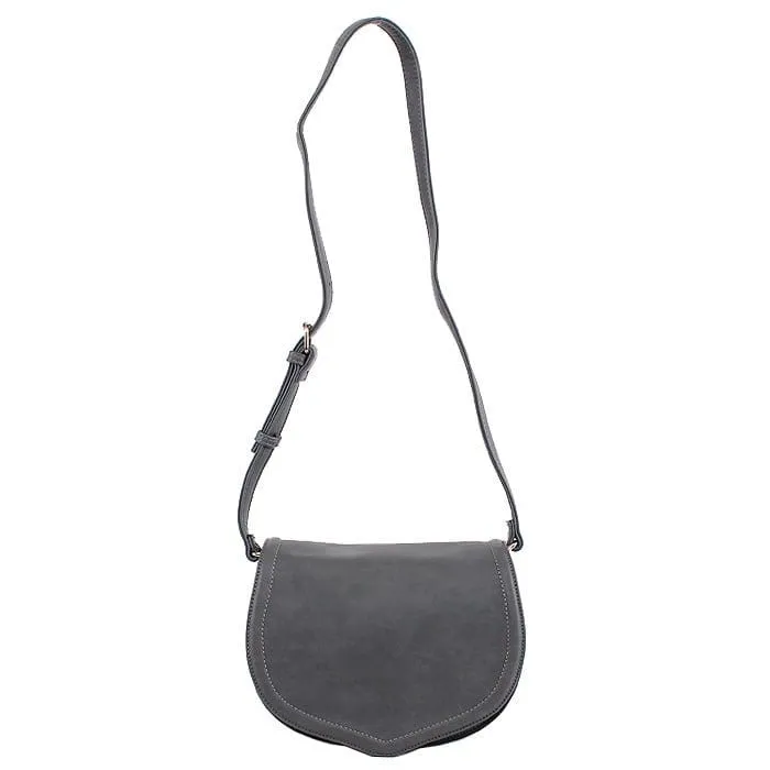 BCB15044 Monogrammable Saddle Crossbody Bag