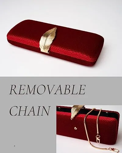 Before & Ever Evening Bag Long Red Clutch Wedding Women's Evening Handbags