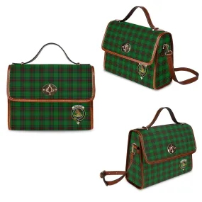 Beveridge Tartan Waterproof Canvas Bag with Family Crest