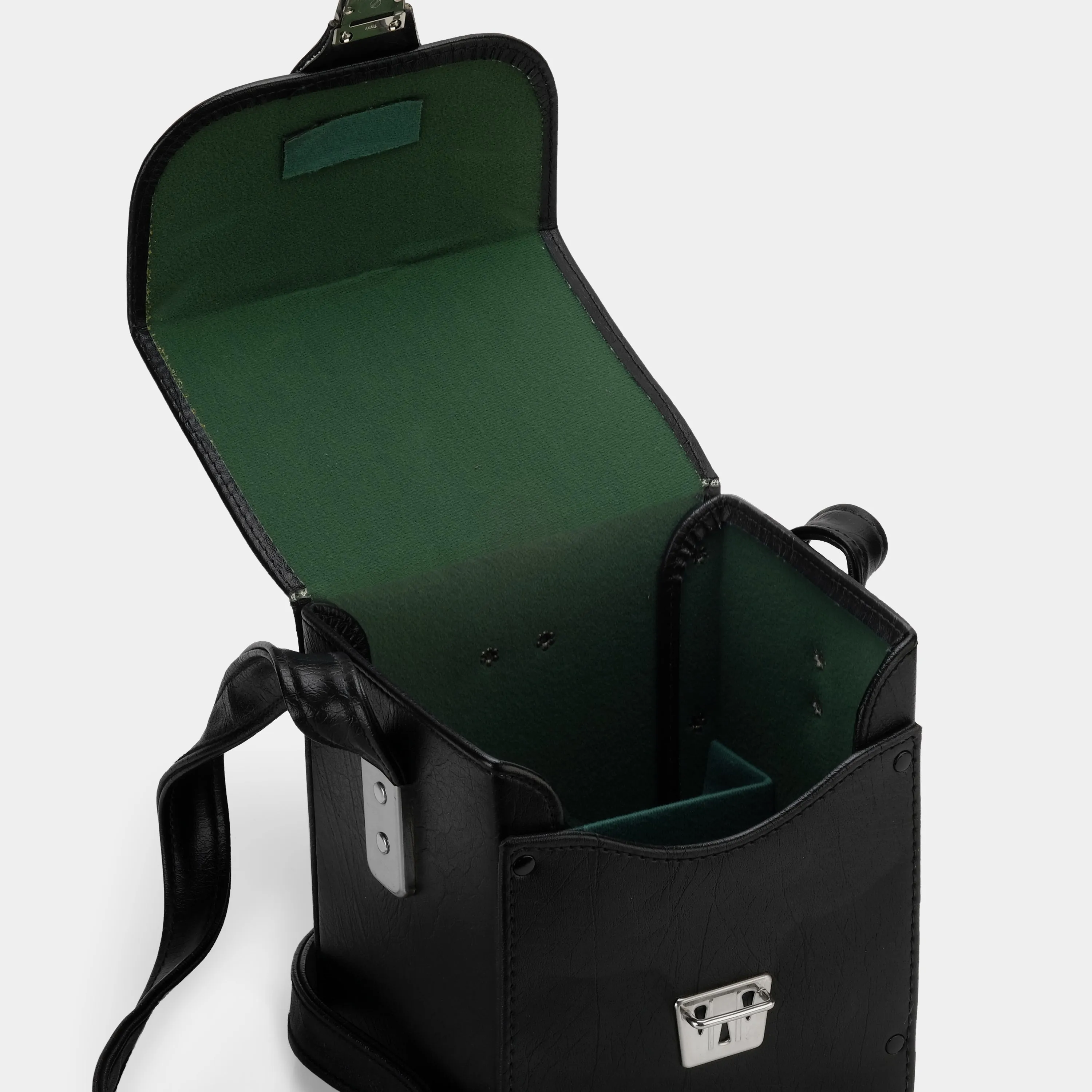 Black Camera Case with Green Interior