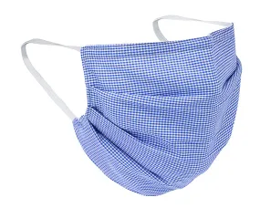 Blue Gingham Safety Mask - M212