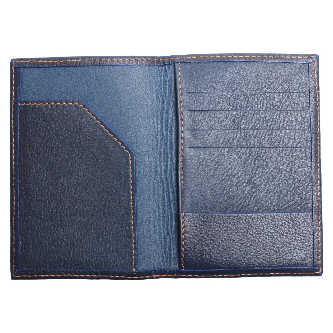 Blue Passport Holder and Wallet