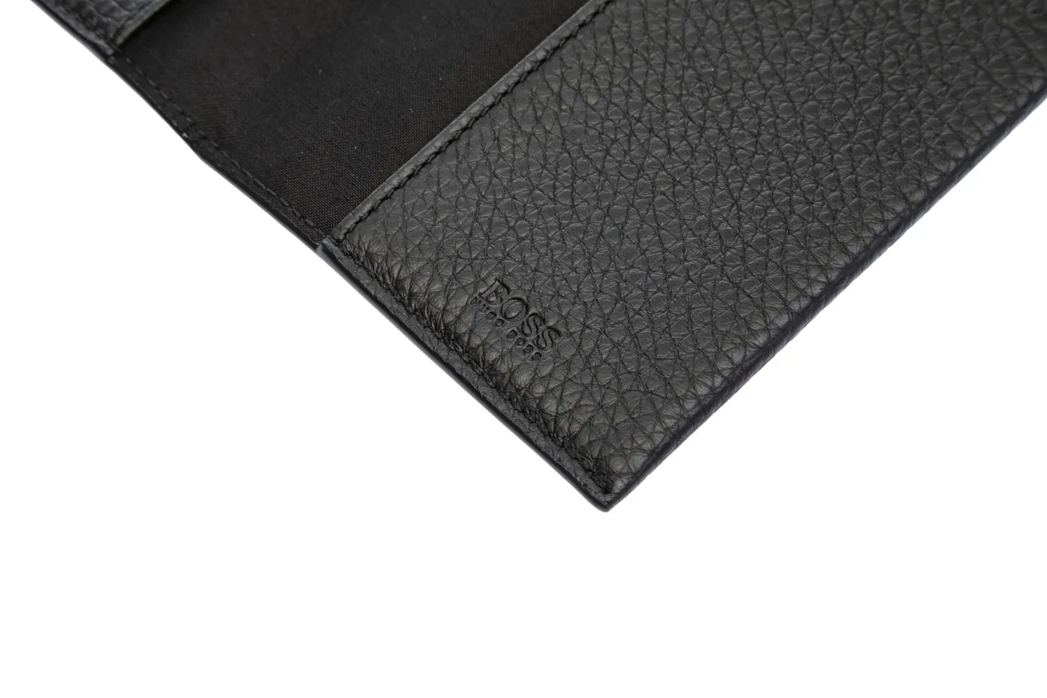 BOSS Crosstown Passport Holder in Black