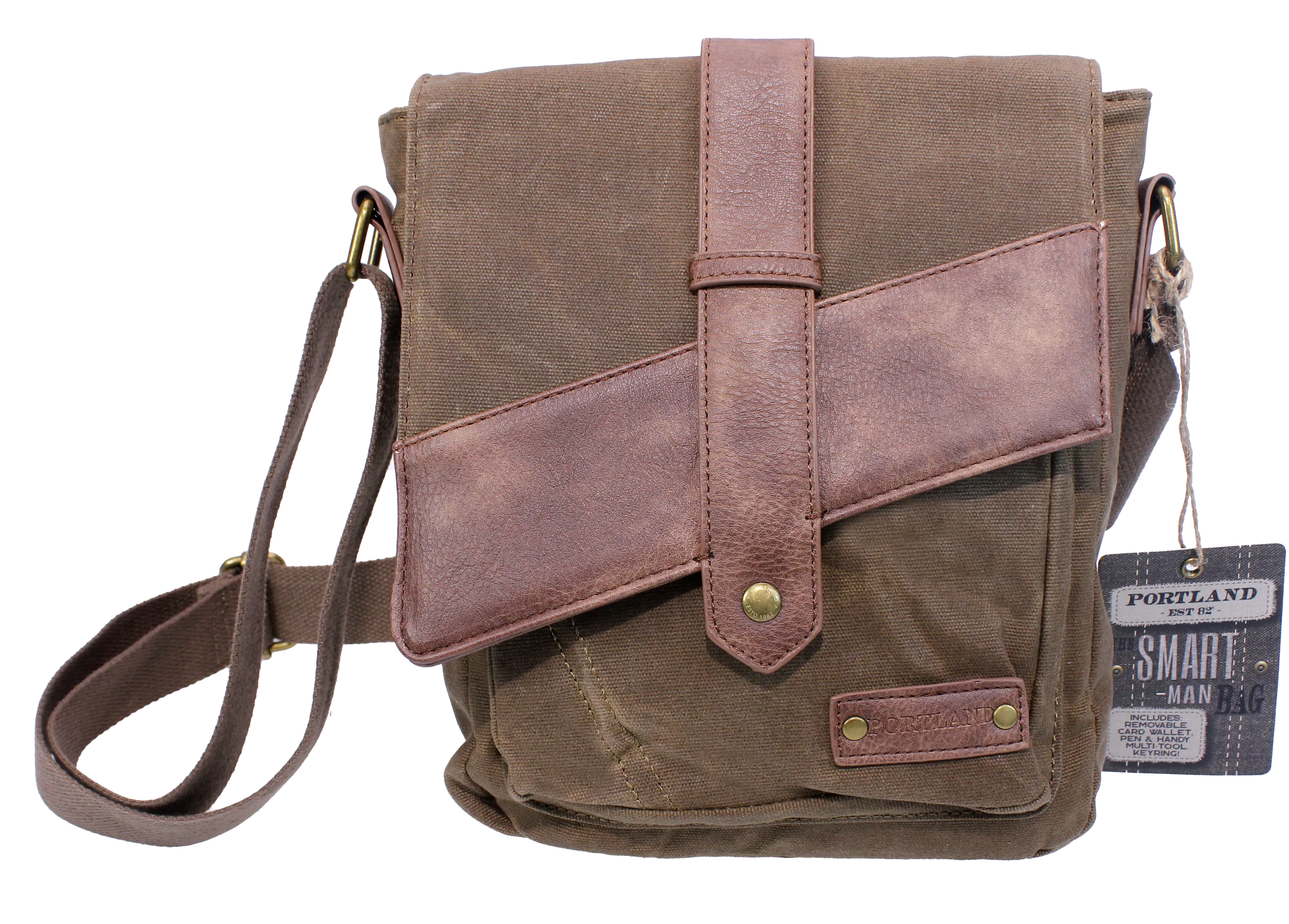 Brandwell 56P404 Khaki Smart Men's Bag