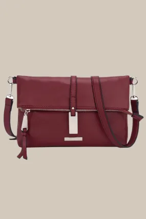 Burgundy Kite Flap Over Bag