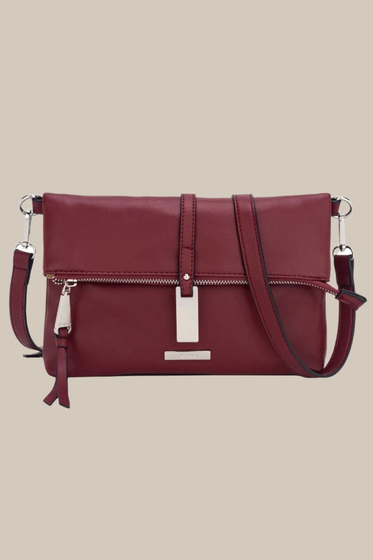 Burgundy Kite Flap Over Bag