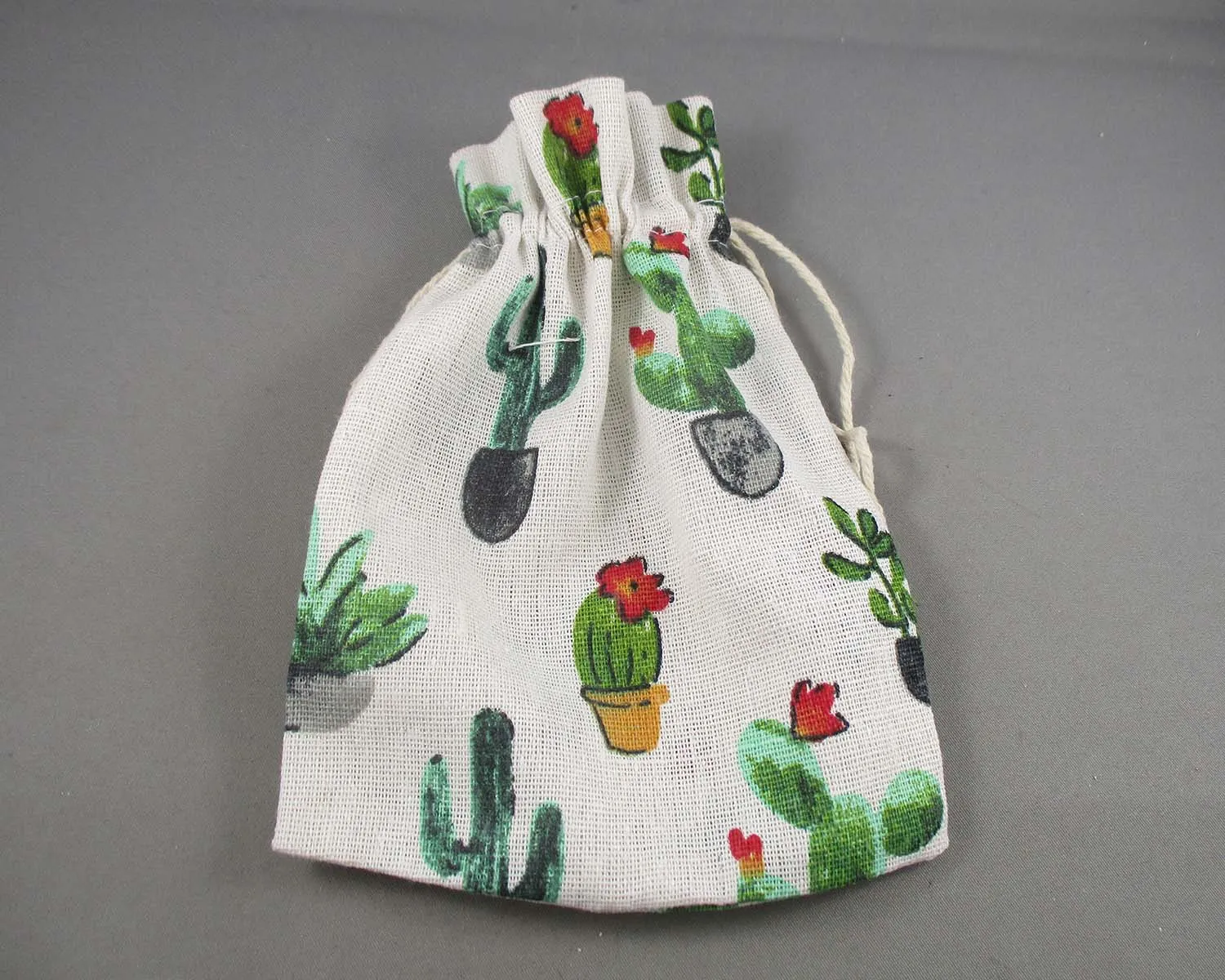 Cactus Bag for Gemstones 18x13cm 1pc (3021)