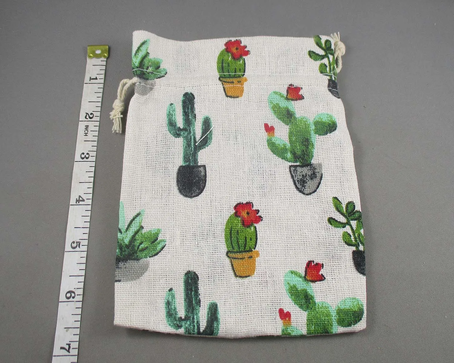 Cactus Bag for Gemstones 18x13cm 1pc (3021)