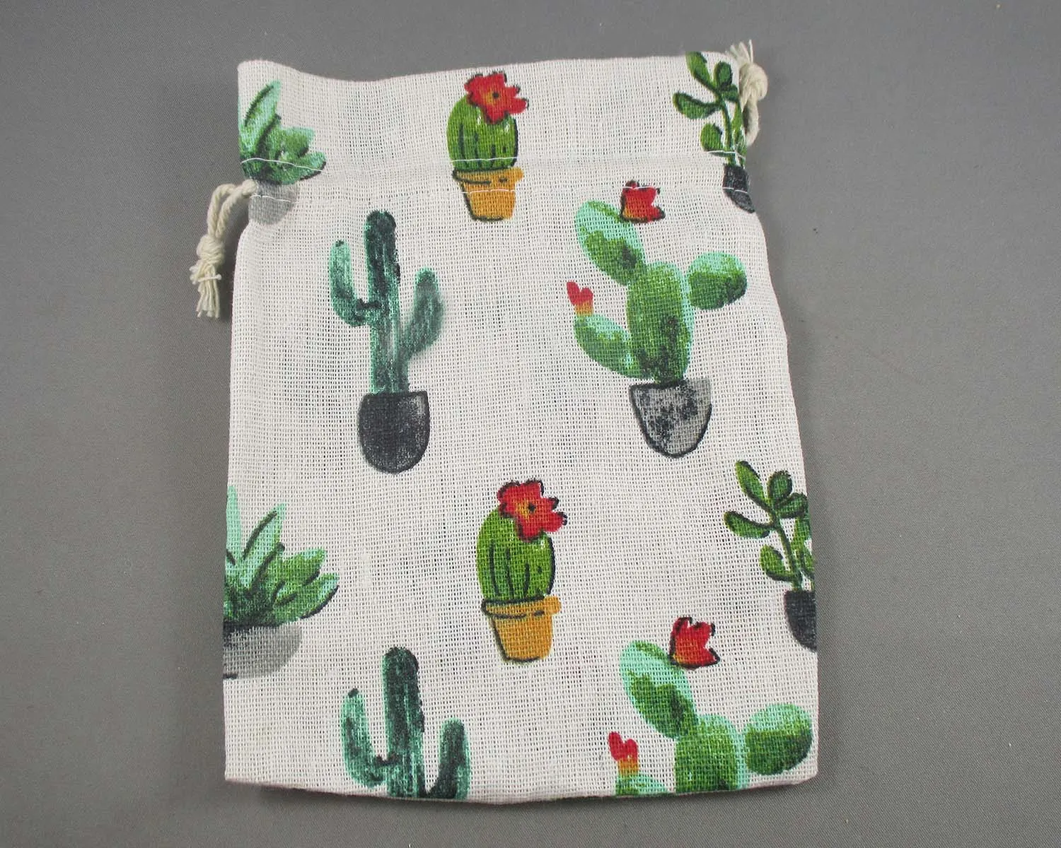 Cactus Bag for Gemstones 18x13cm 1pc (3021)