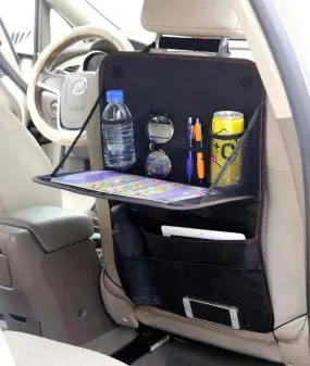 Car Back Storage Bag Organizer Foldable Tray Accessories