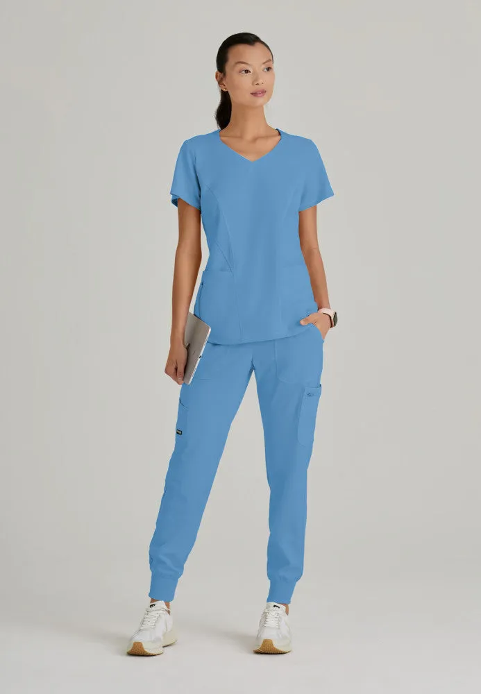 Carly Scrub Top by Grey's Anatomy Spandex Stretch